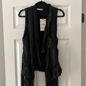 Zara black vest size m/l